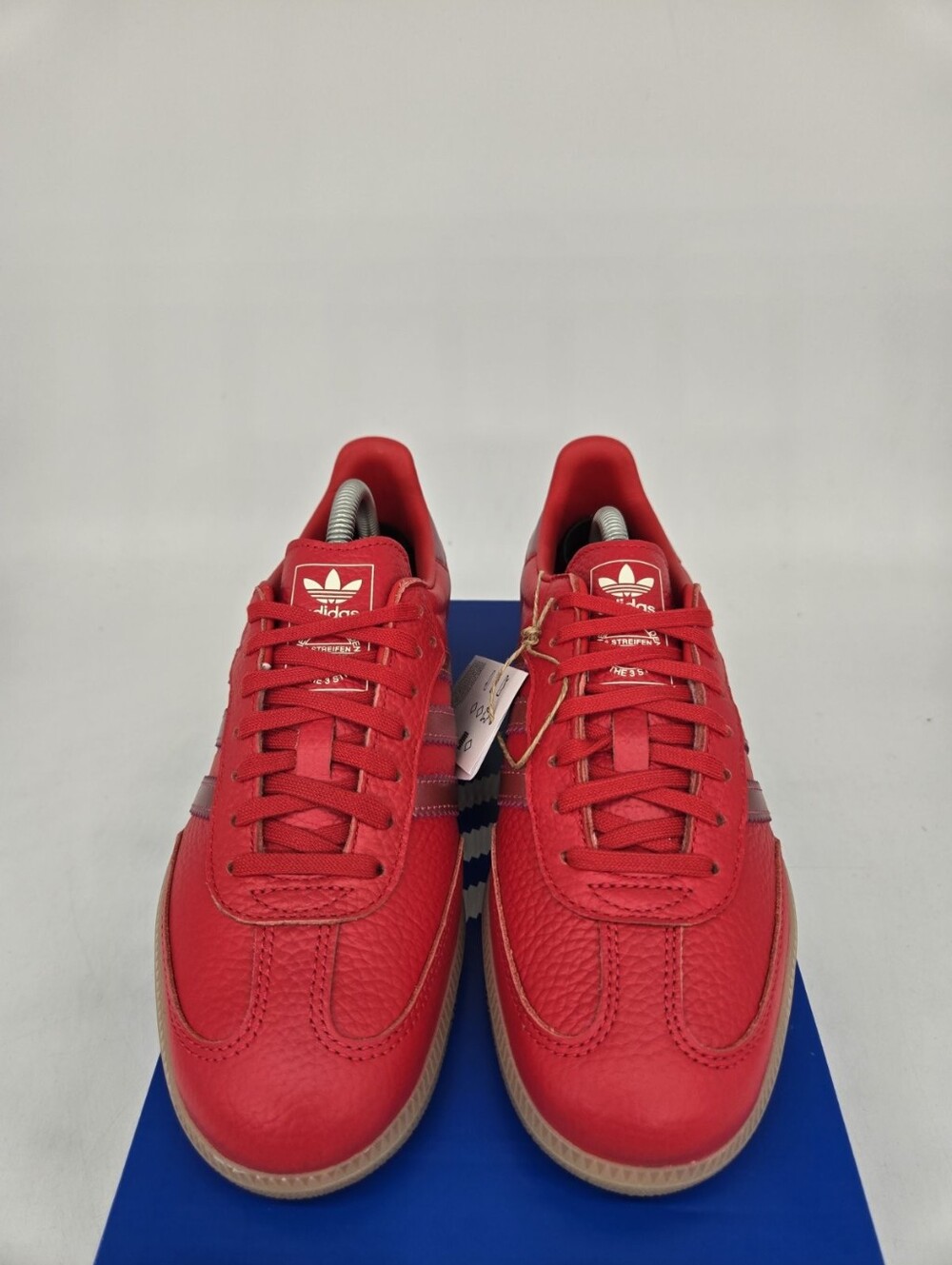 adidas Samba OG KJ6129 Pure Ruby Collegiate Red Shoes Women's Size 8 - Picture 2 of 8